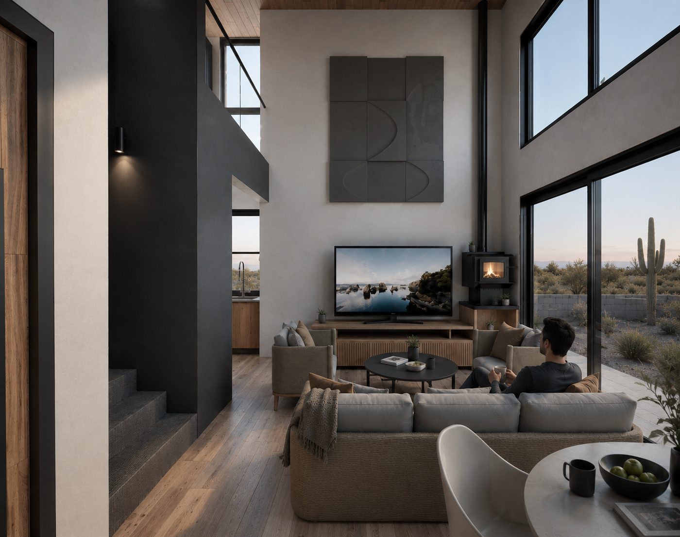 Two-level ADU living area
