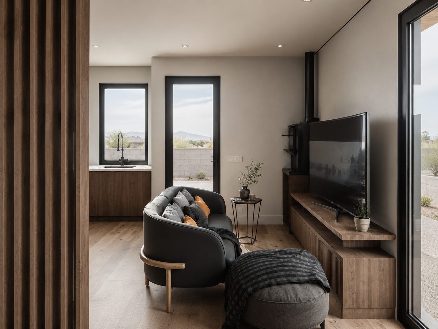 Studio casita living room